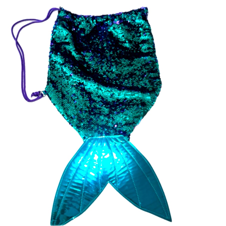 Girl Zone Mermaid Tail Reversible Sequin Backpack